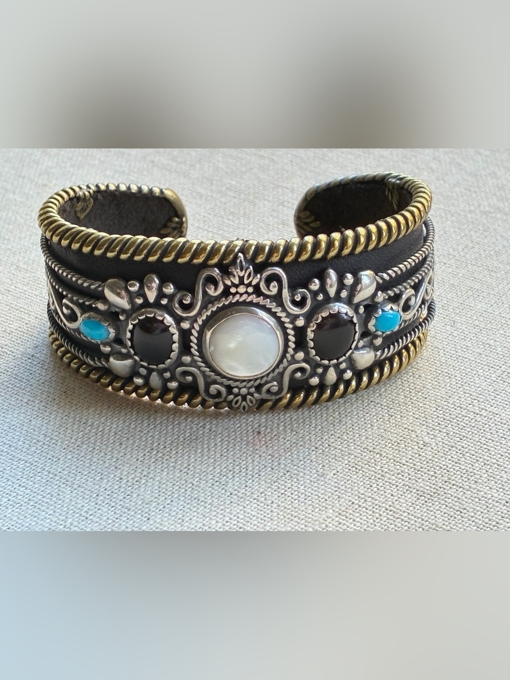 Carolyn Pollack American West Silver & Brass Cuff